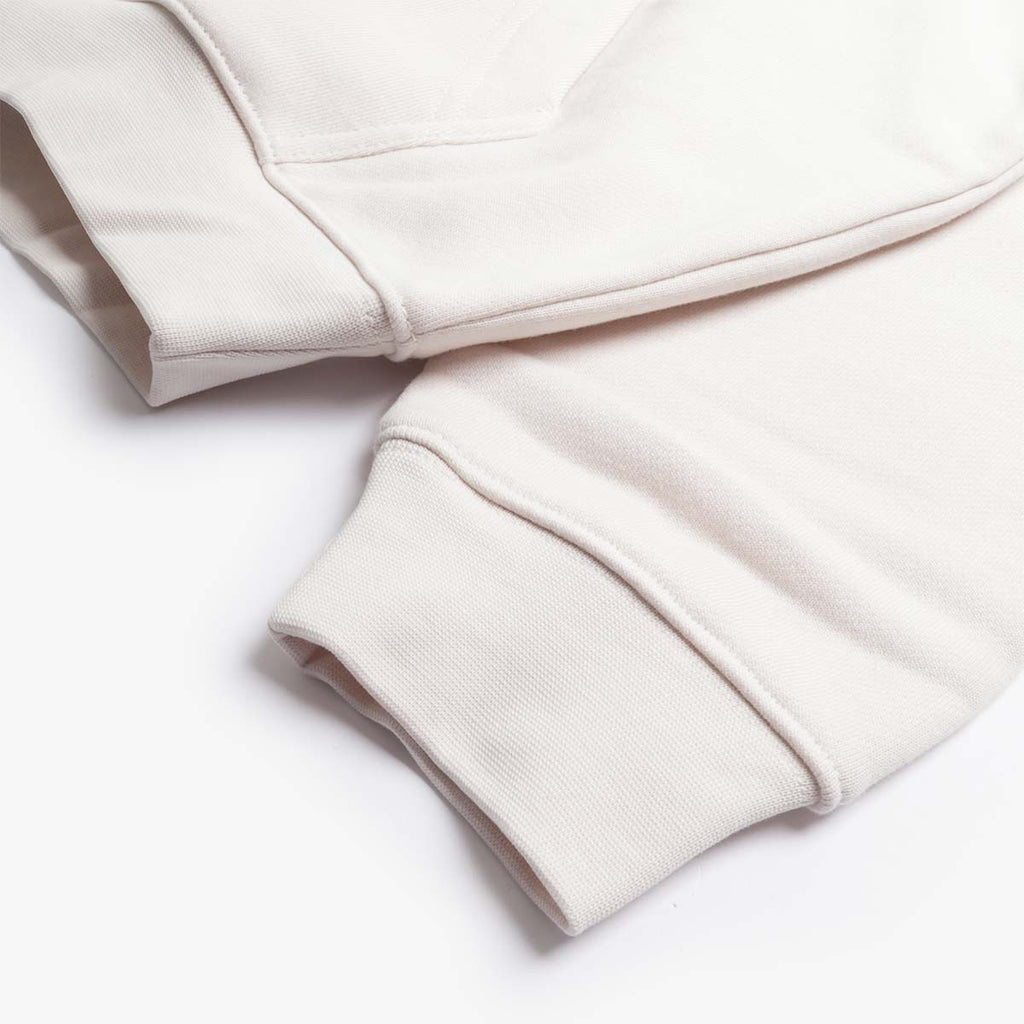 Ribbed cuff and hem detail, Dime Cursive hoodie