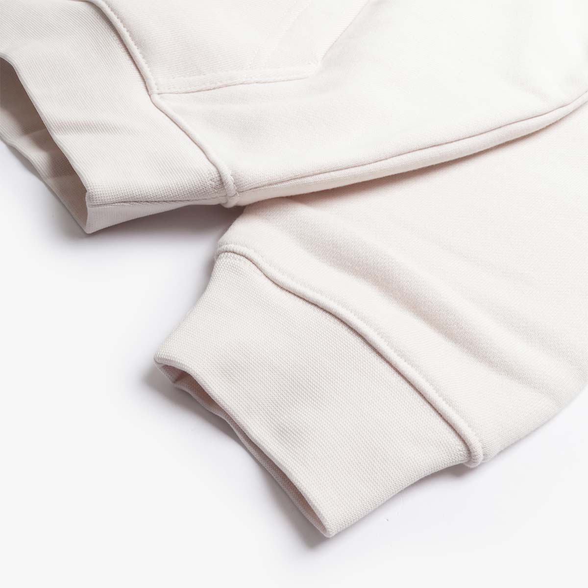 Ribbed cuff and hem detail, Dime Cursive hoodie