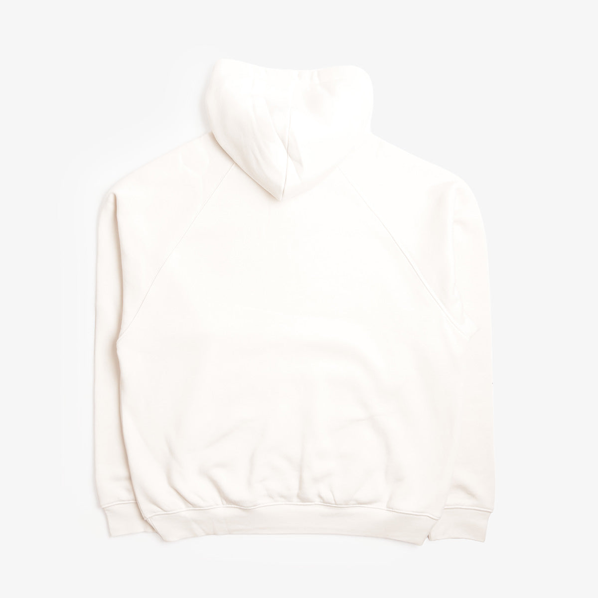 Dime Cursive Hoodie in Cream, back view