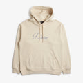 Dime Cursive Logo Hoodie, Fog, Detail Shot 1