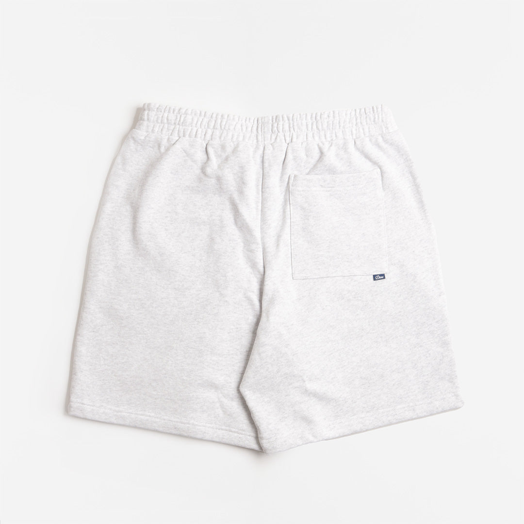 Dime Cursive Small Logo Sweatshorts, Ash, Detail Shot 2