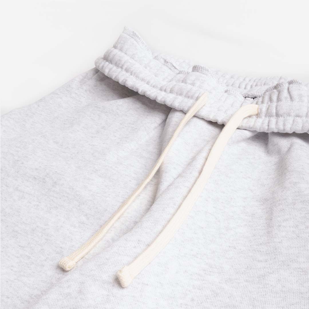 Dime Cursive Small Logo Sweatshorts, Ash, Detail Shot 4