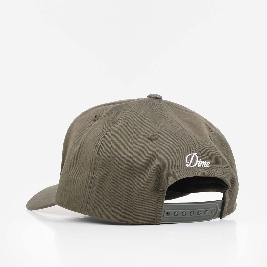 Dime D Full Fit Cap, Olive, Detail Shot 3