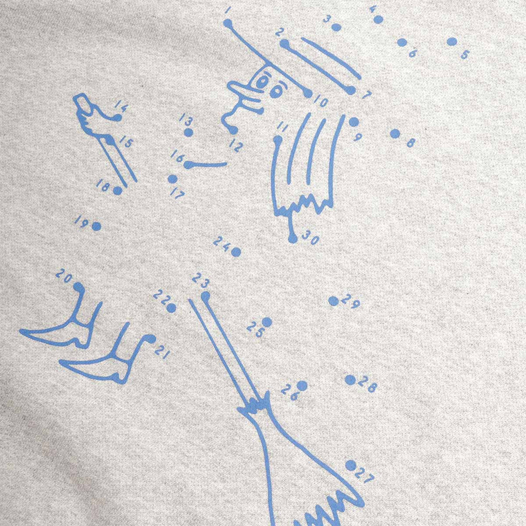 Dime Dots PT2 Hoodie, Heather Grey, Detail Shot 4