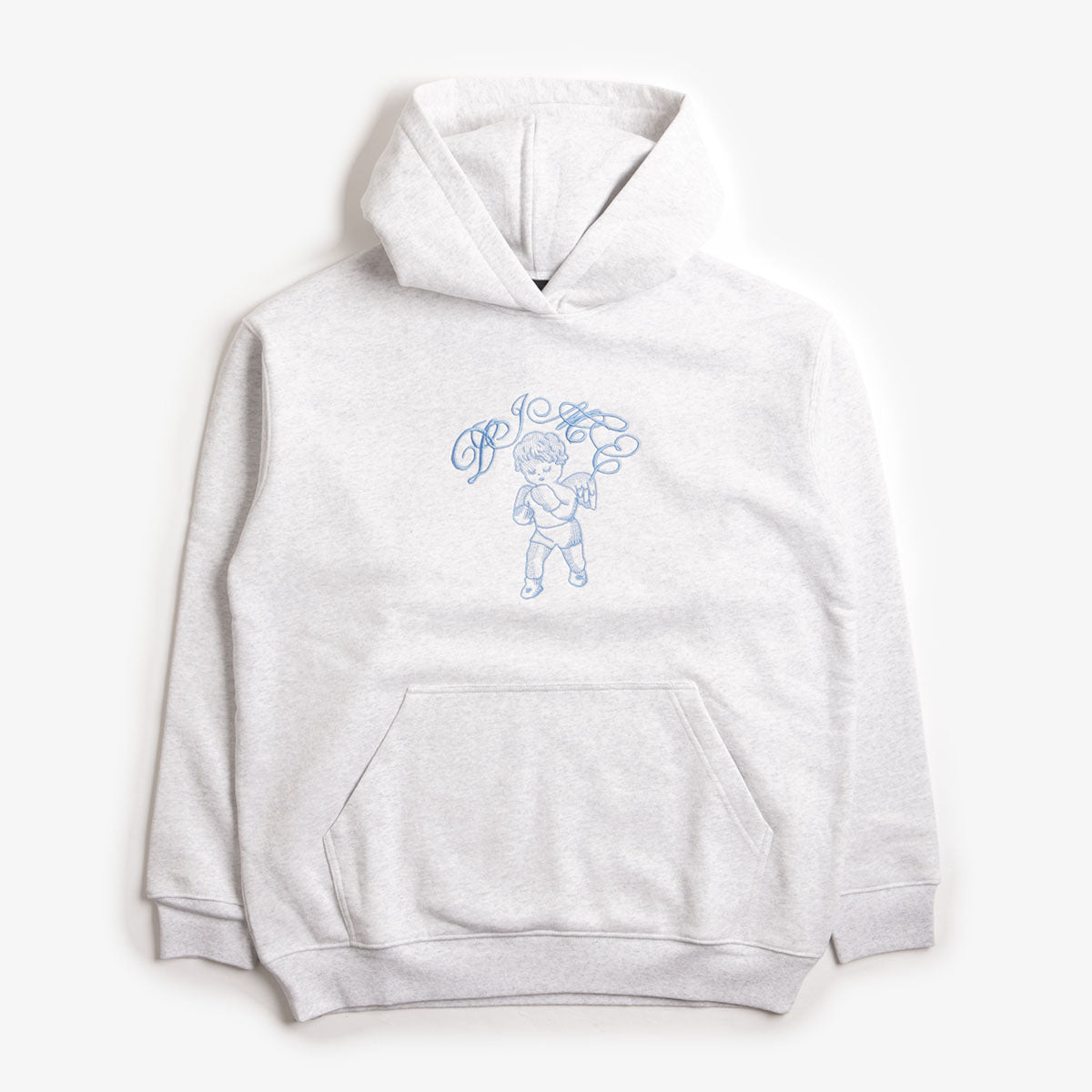 Dime Fighter Hoodie, Ash, Detail Shot 1