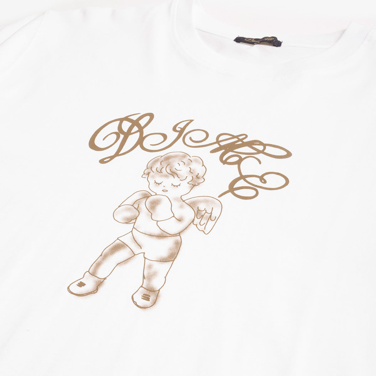 Dime Fighter T-Shirt, White, Detail Shot 2