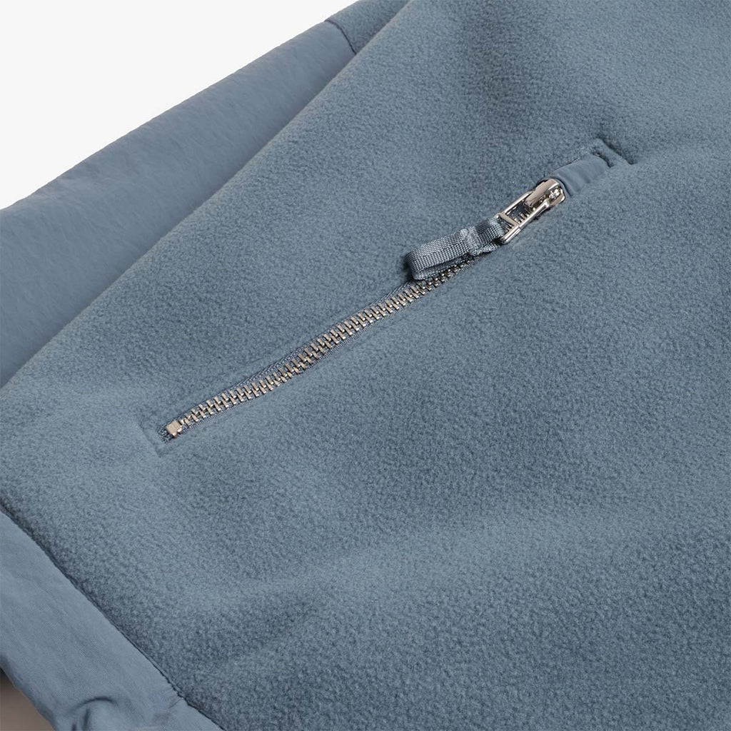 Dime Heavyweight Fleece Jacket, Slate Blue, Detail Shot 2