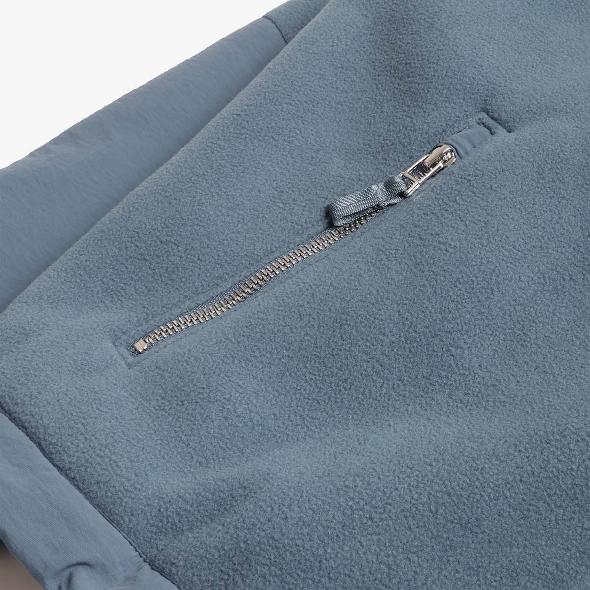 Dime Heavyweight Fleece Jacket, Slate Blue, Detail Shot 2