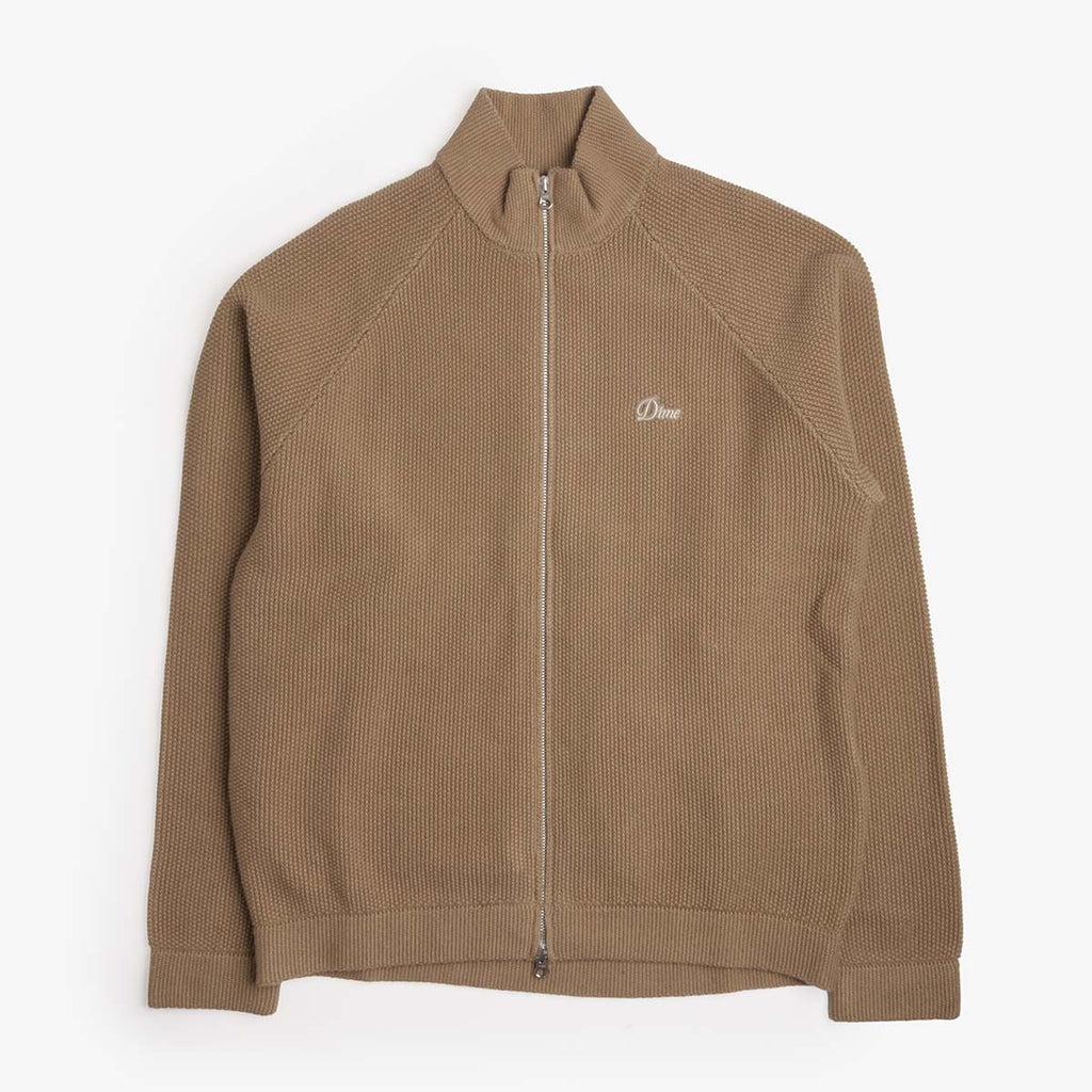 Dime Knitted Pique Zip Sweater