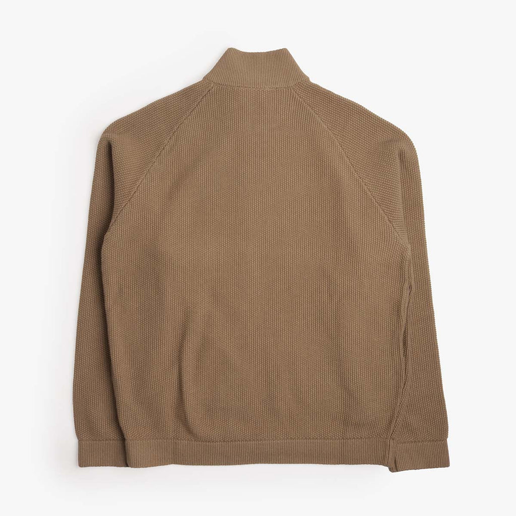Dime Knitted Pique Zip Sweater