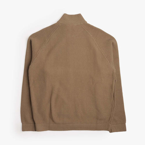 Dime Knitted Pique Zip Sweater