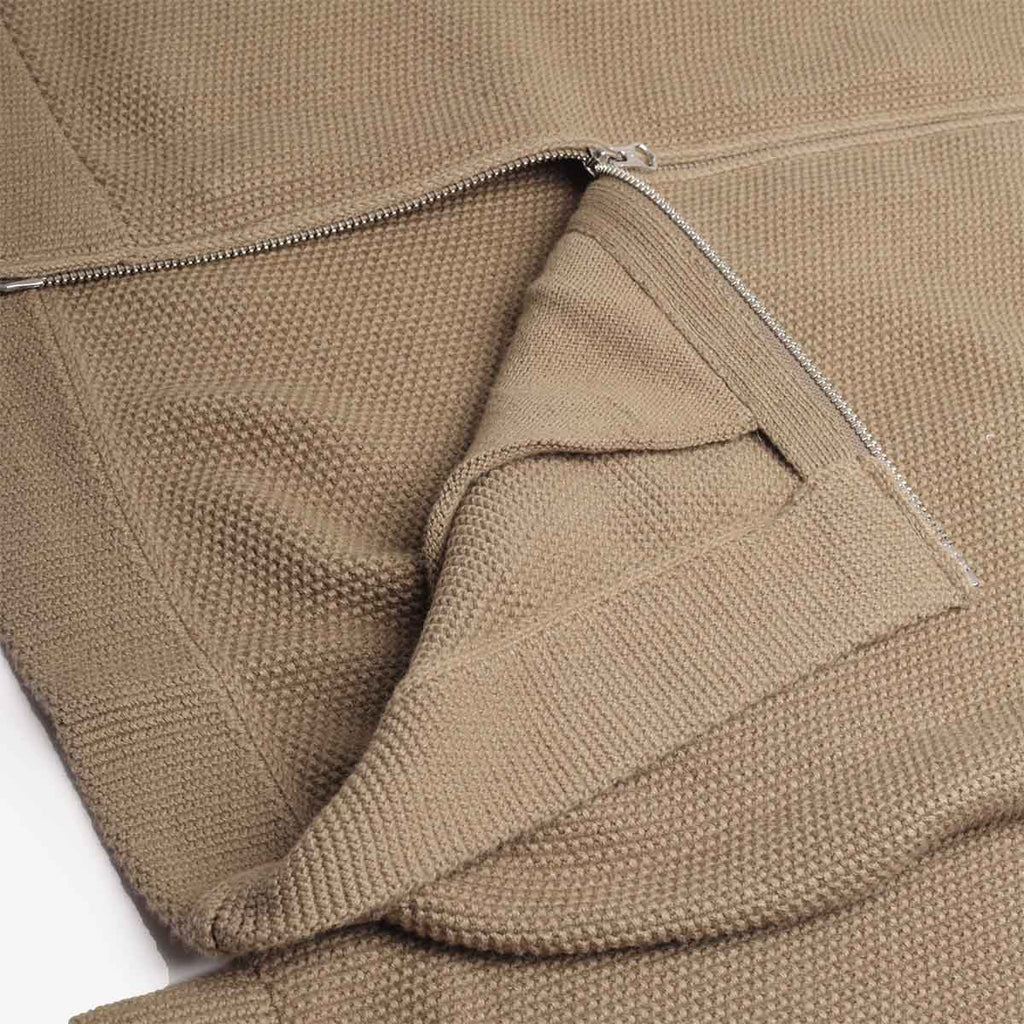 Dime Knitted Pique Zip Sweater