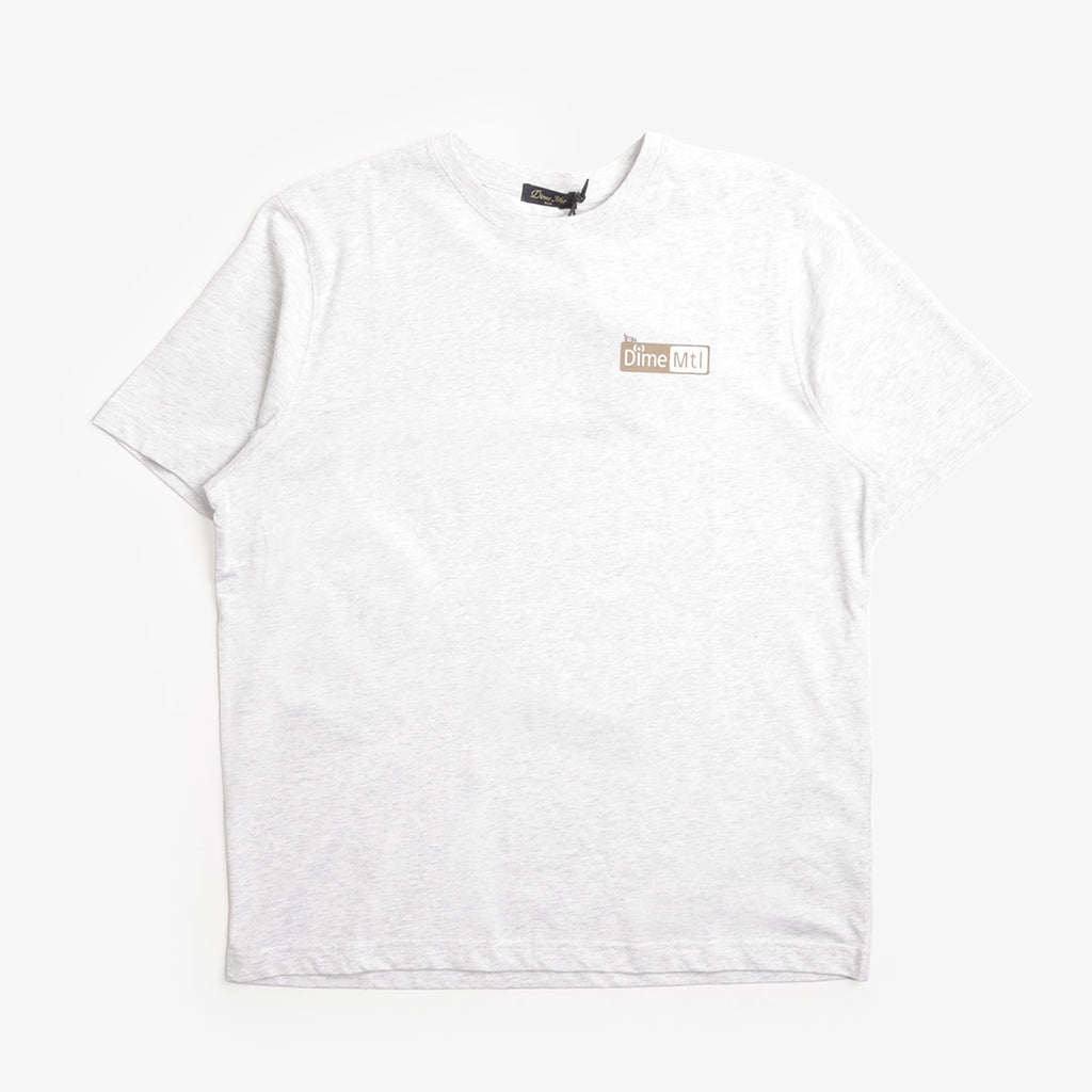 Dime Leak T-Shirt in Ash Grey, front view