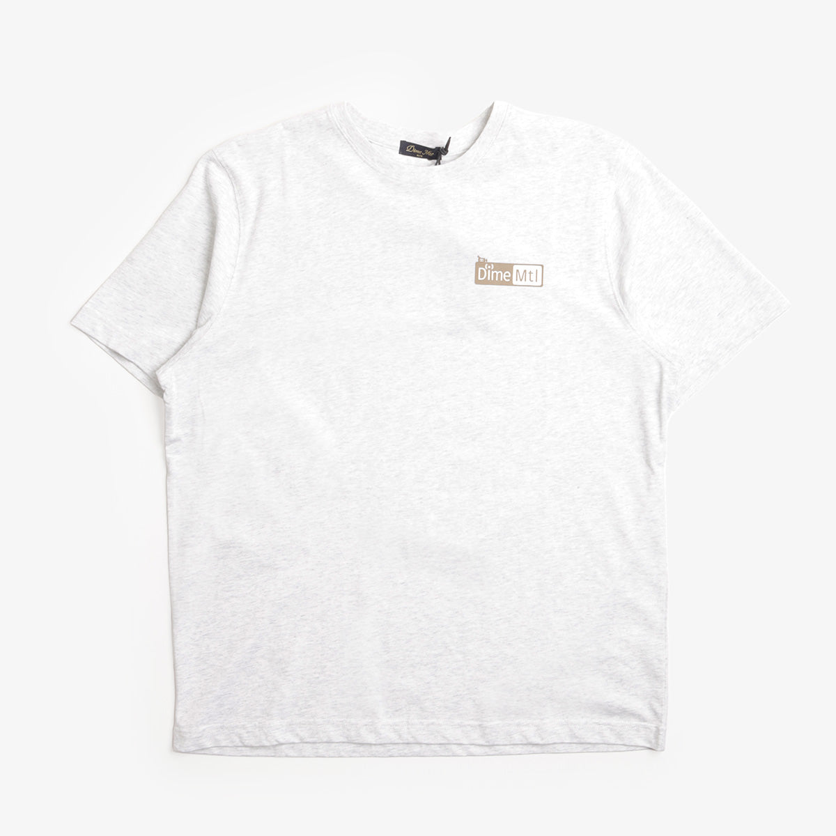 Dime Leak T-Shirt in Ash Grey, front view