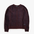 Dime Mohair Wave Knit, Burgundy, Detail Shot 1