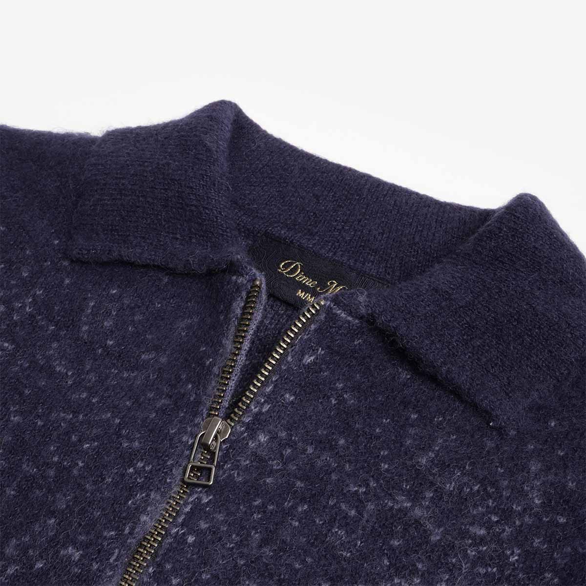 Dime Mohair Double Zip Knit - Midnight Blue – Urban Industry