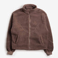 Dime Polar Fleece Sherpa Zip Jacket, Mocha, Detail Shot 1