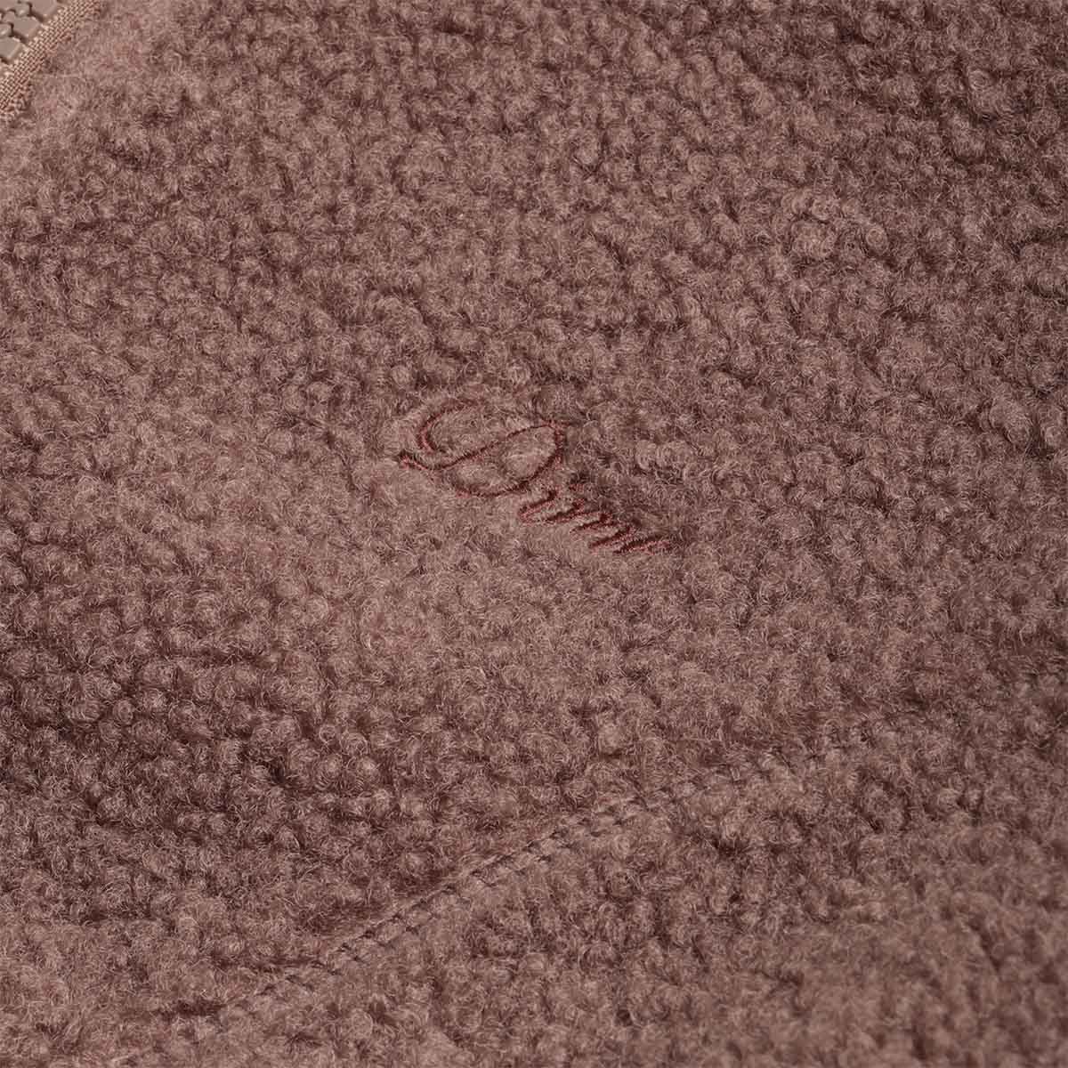 Dime Polar Fleece Sherpa Zip Jacket, Mocha, Detail Shot 2