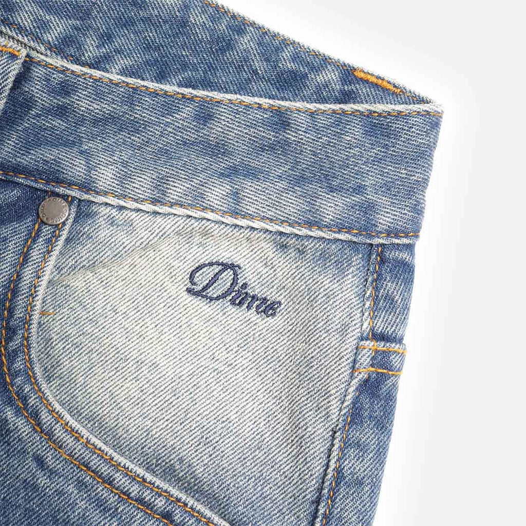 Dime Relaxed Denim Pant, Sandblasted Indigo, Detail Shot 2