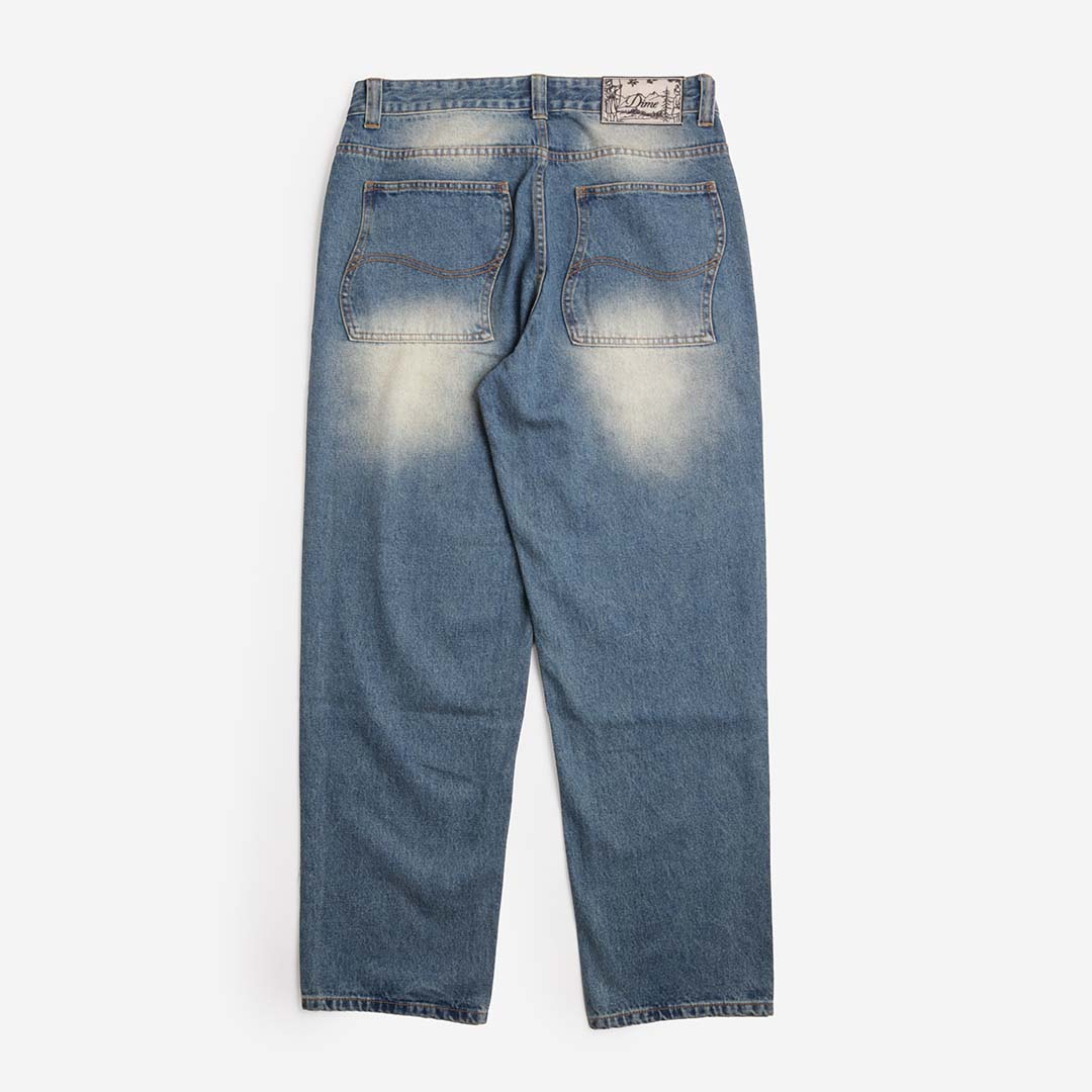 Dime Relaxed Denim Pant, Sandblasted Indigo, Detail Shot 5