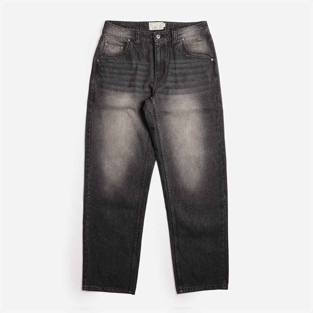 Dime Relaxed Denim Pant, Sandblasted Black, Detail Shot 1
