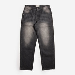 thumbnail Dime Relaxed Denim Pant, Sandblasted Black, Detail Shot 1