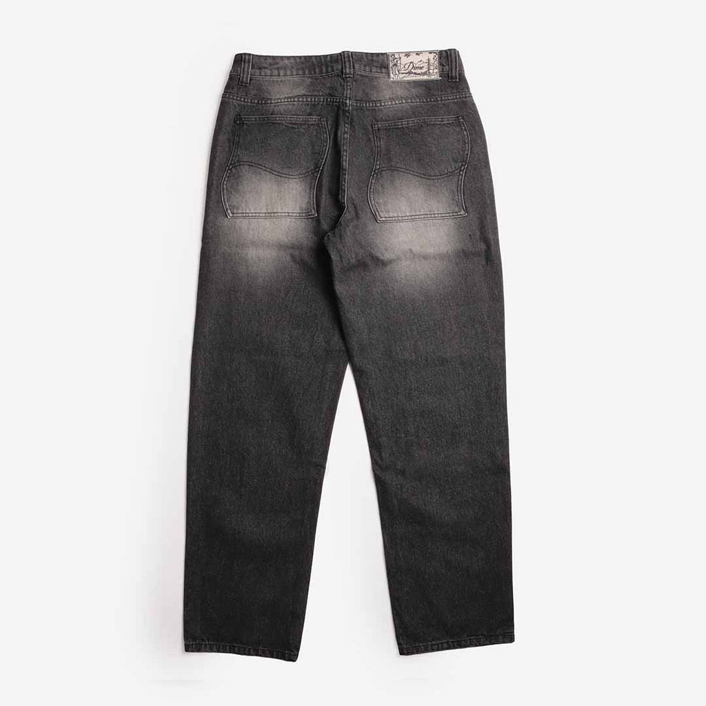 Dime Relaxed Denim Pant, Sandblasted Black, Detail Shot 4