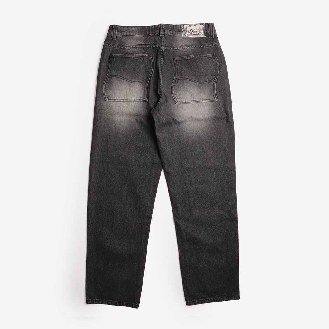 Dime Relaxed Denim Pant, Sandblasted Black, Detail Shot 4