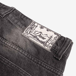 thumbnail Dime Relaxed Denim Pant, Sandblasted Black, Detail Shot 5
