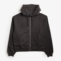 Dime Reverse French Terry Zip Hoodie, Vintage Black, Detail Shot 1