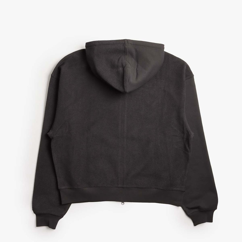 Dime Reverse French Terry Zip Hoodie, Vintage Black, Detail Shot 5