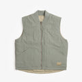 Dime Reversible Vest in Sage Green, front view