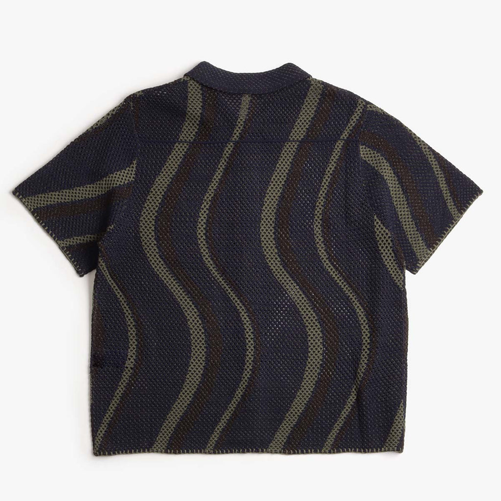 Dime Soleil Button Up Knit, Navy, Detail Shot 2