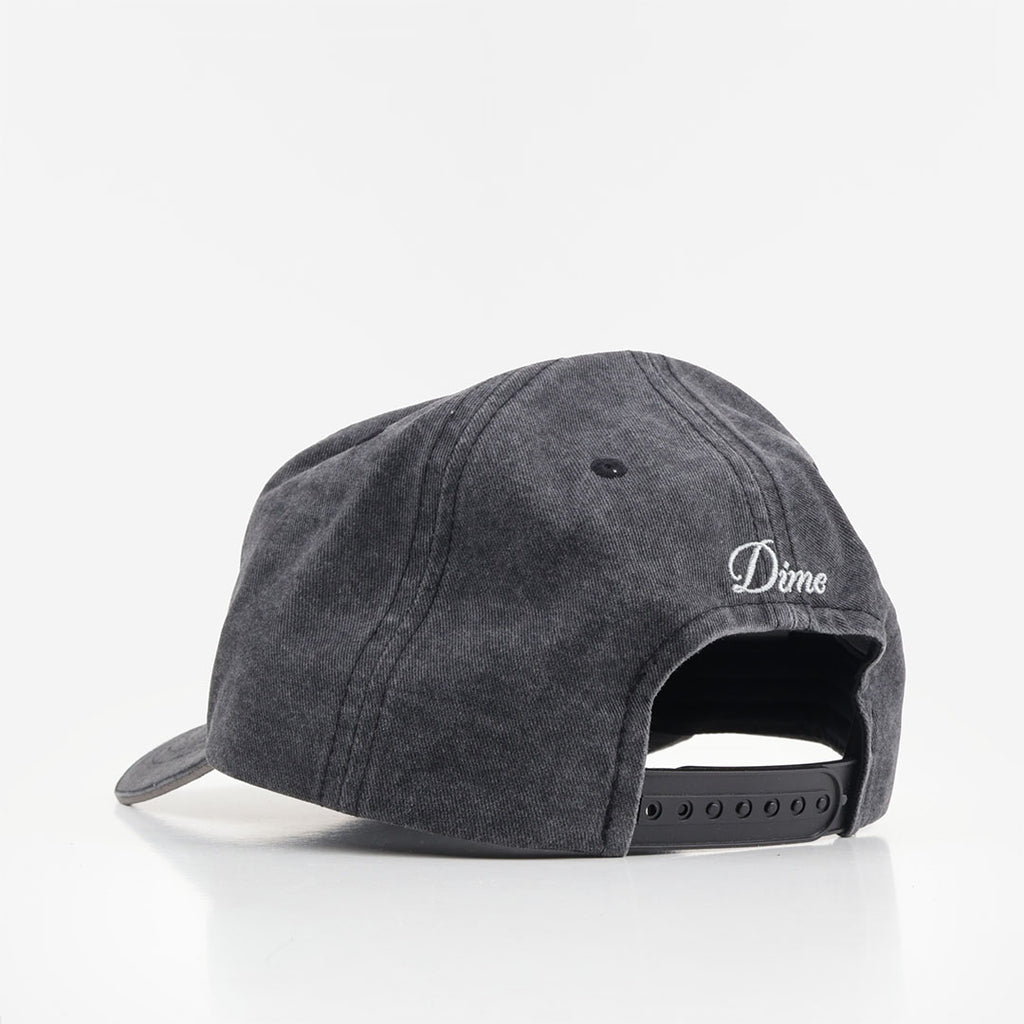 Dime Space Low Pro Cap in Washed Black, back view