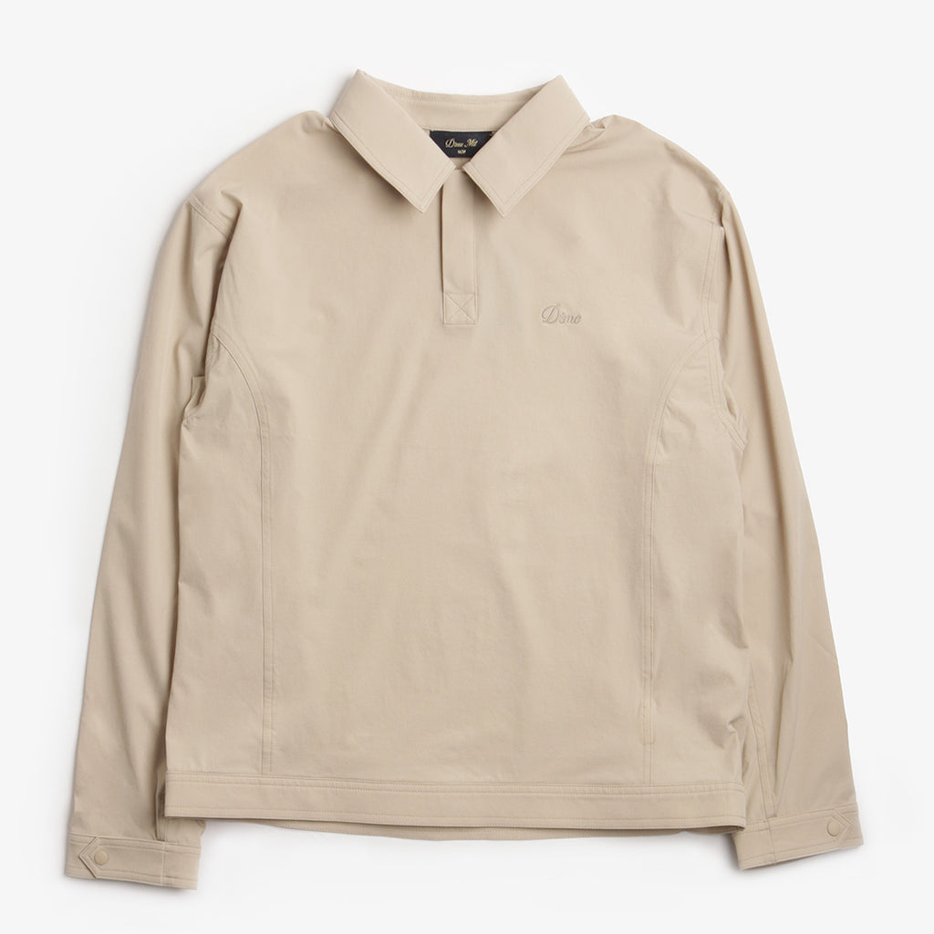 Dime Tech Rugby Shirt, Beige, Detail Shot 1