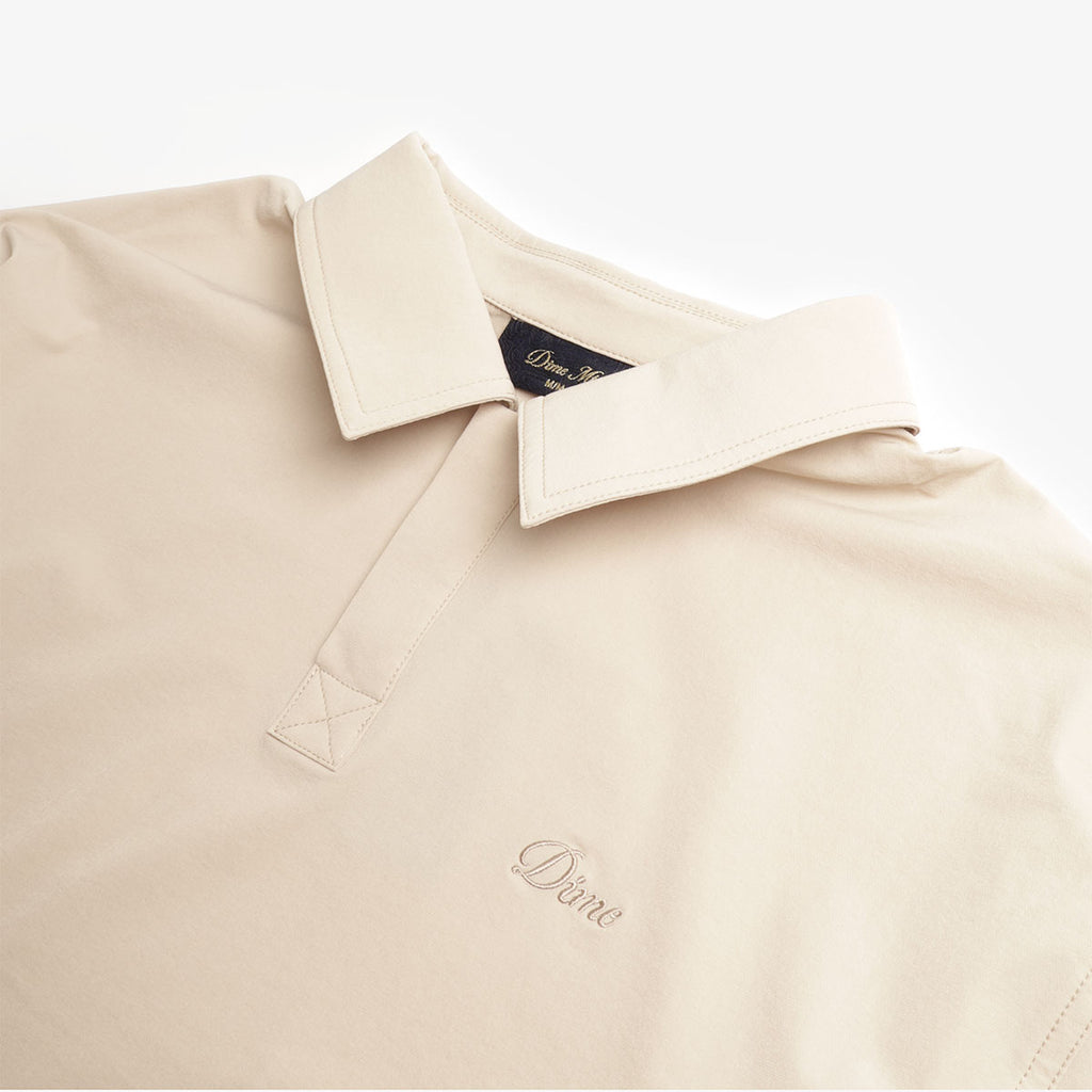 Dime Tech Rugby Shirt, Beige, Detail Shot 3