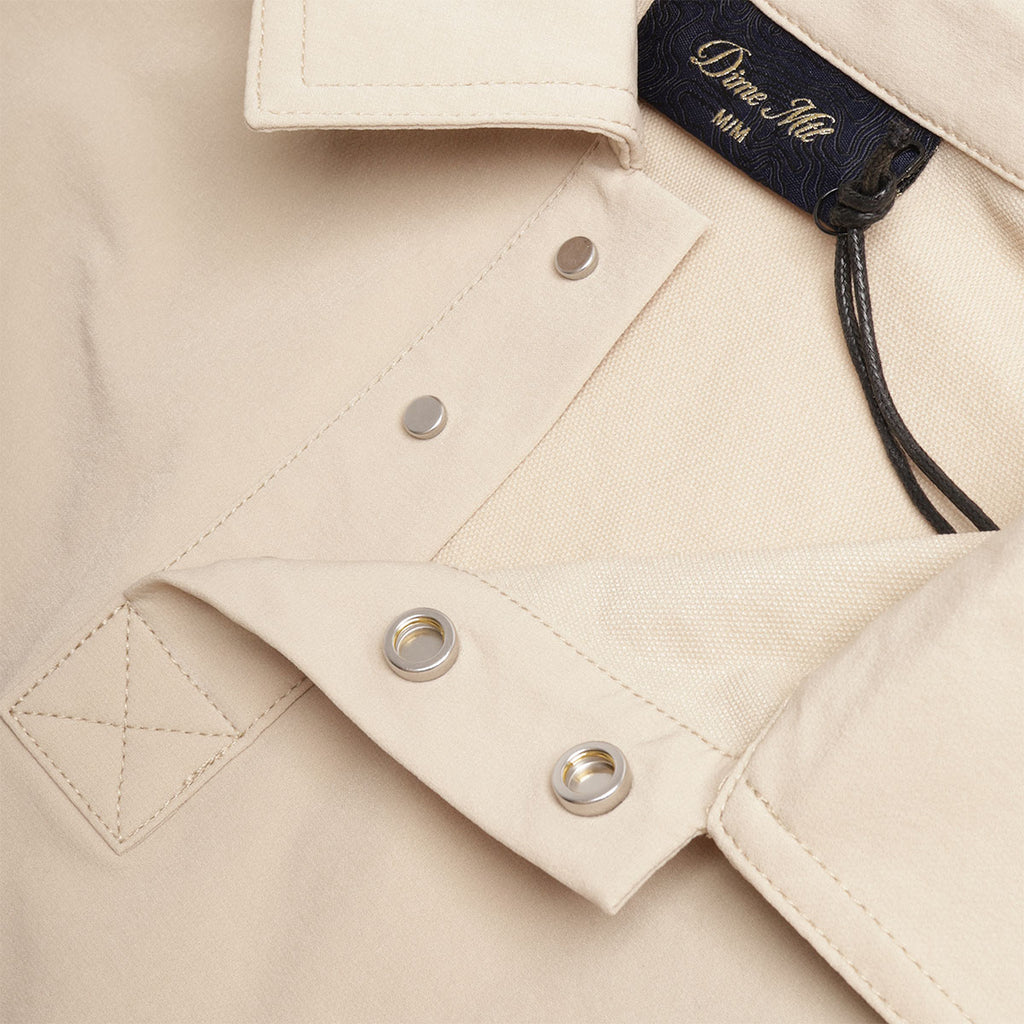 Dime Tech Rugby Shirt, Beige, Detail Shot 4