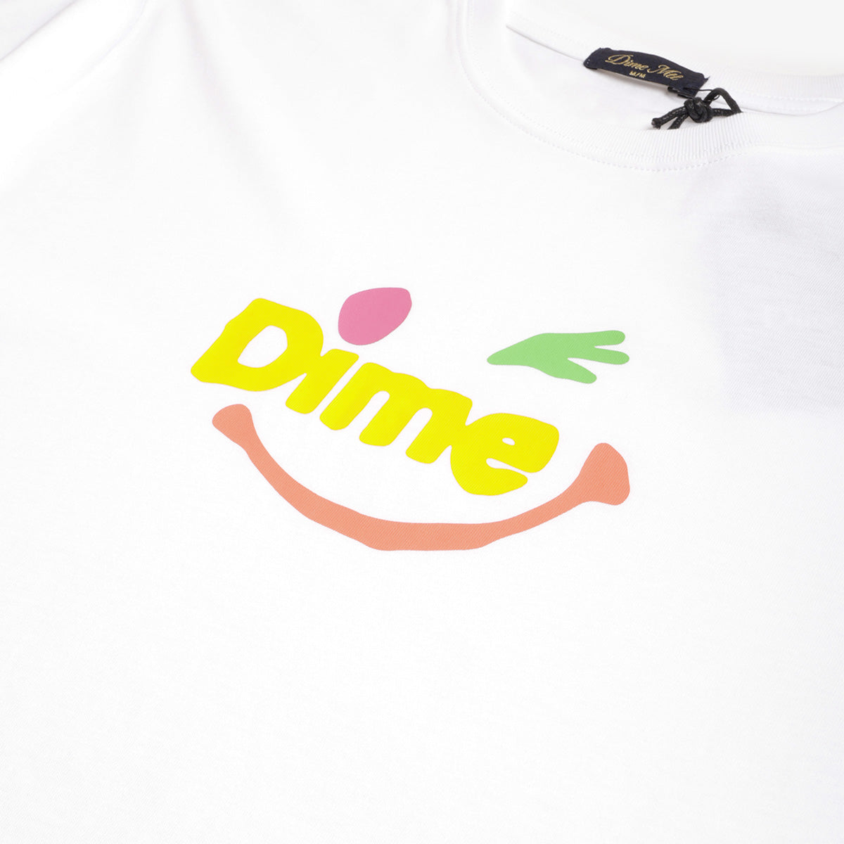 Dime Winky T-Shirt, White, Detail Shot 2