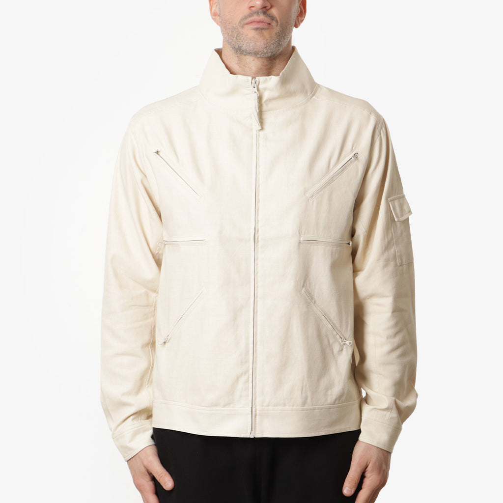 Dime Zip Jacket, Bone, Detail Shot 1
