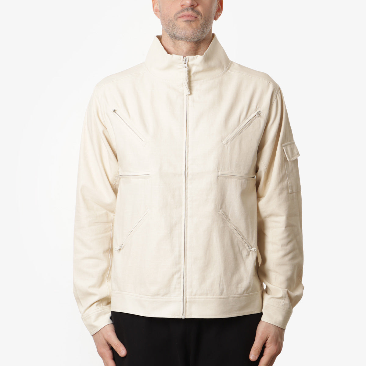 Dime Zip Jacket, Bone, Detail Shot 1