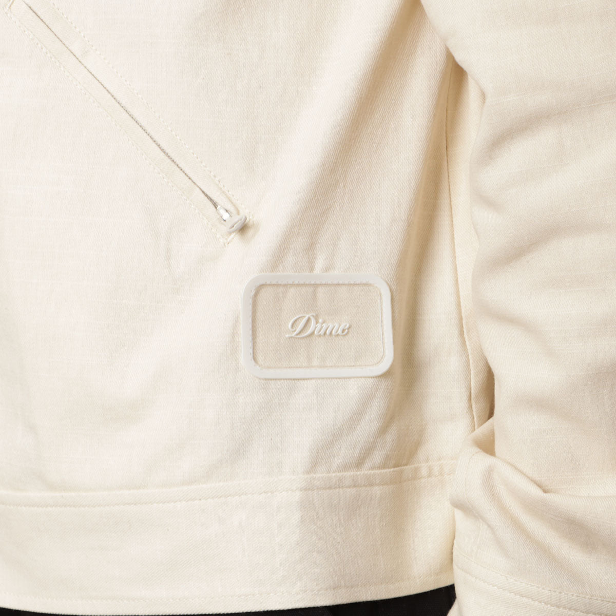Dime Zip Jacket, Bone, Detail Shot 3