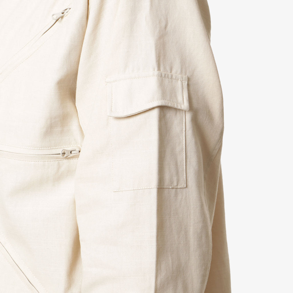 Dime Zip Jacket, Bone, Detail Shot 4