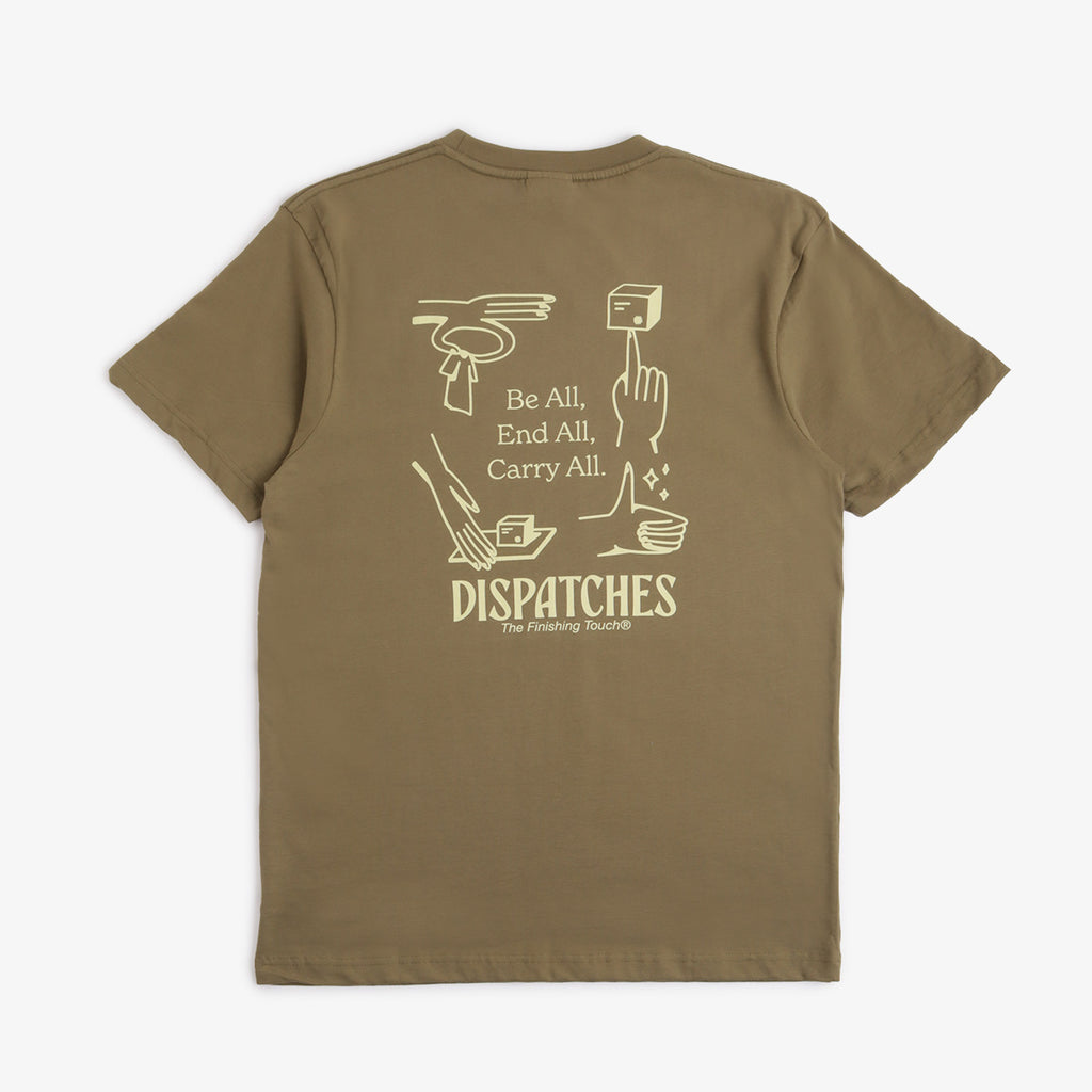 Dispatches Finishing Touch T-Shirt, Olive Drab, Detail Shot 1