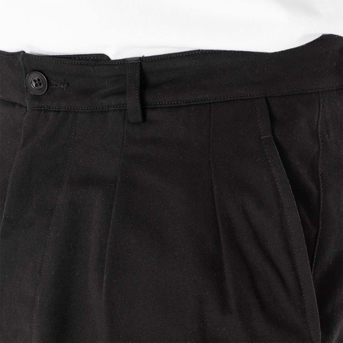 Dispatches Foreman Double Pleat Pant, Black, Detail Shot 3