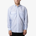 Dispatches Foreman Seersucker Shirt, Blue Stripes, Detail Shot 1