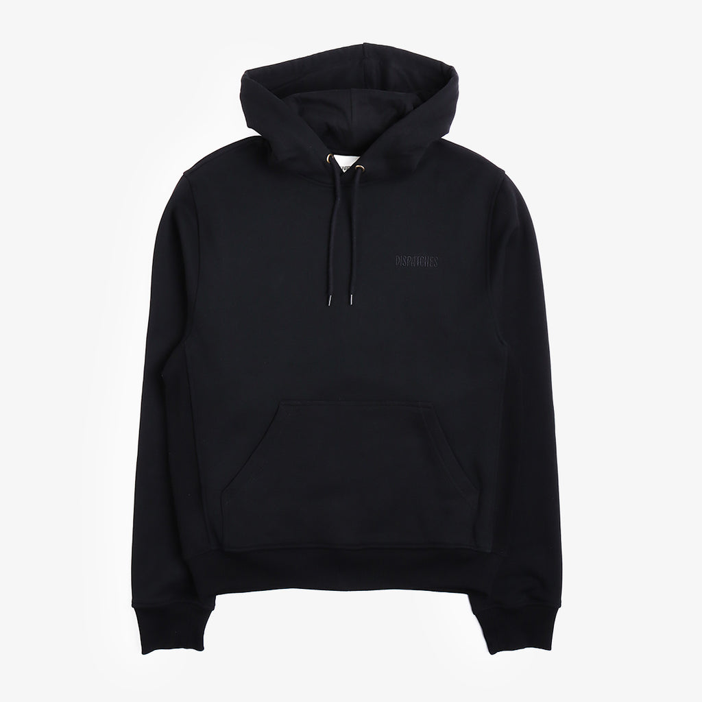 Dispatches Stock Logo Hoodie, Black, Detail Shot 3