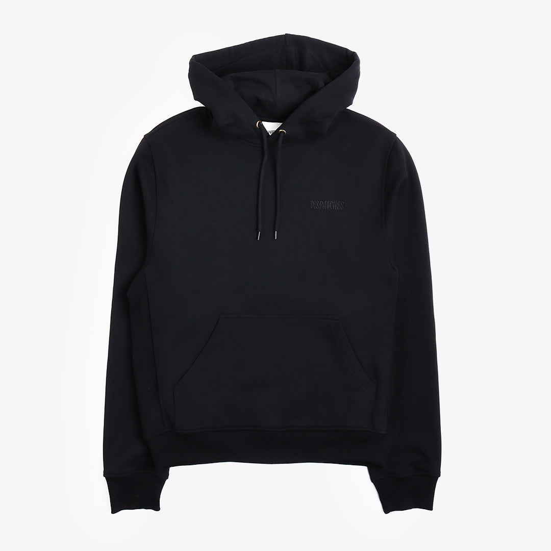 Dispatches Stock Logo Hoodie, Black, Detail Shot 3