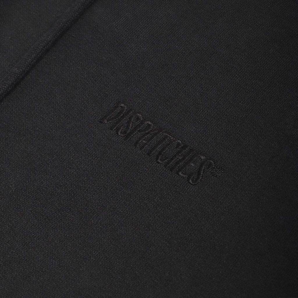 Dispatches Stock Logo Hoodie, Black, Detail Shot 4
