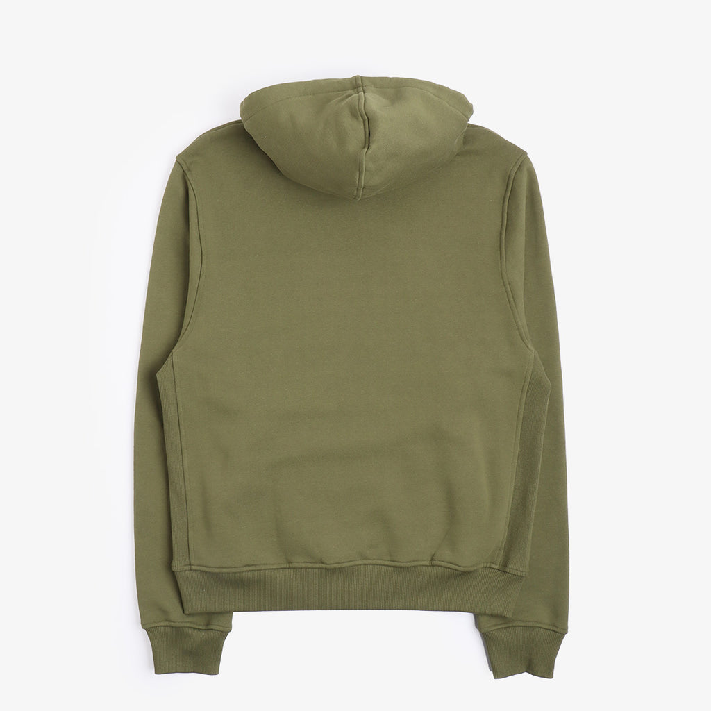 Dispatches Stock Logo Hoodie, Khaki, Detail Shot 5