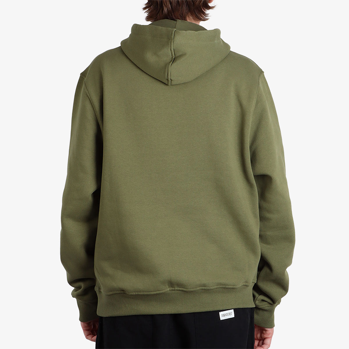 Dispatches Stock Logo Hoodie, Khaki, Detail Shot 2